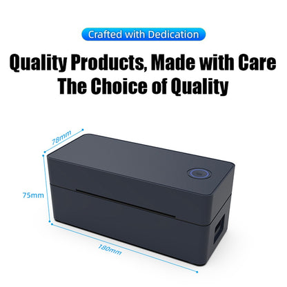 ZJ-9260 110mm Paperless Label Printer Bluetooth-Compatible 160mm / s 203DPI Direct Thermal Printer with USB Port and Stand