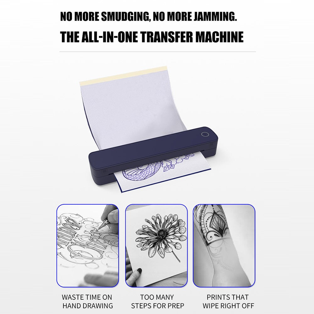 A403 A4 Bluetooth-Compatible Thermal Printer USB Wireless Direct Printer for A4  /  A5 Thermal Paper