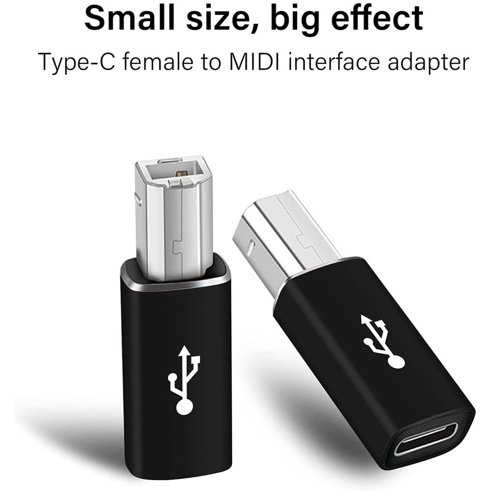 XQ-ZH0012 Type-C to MIDI Adapter USB-C Female to MIDI Converter Connector for Electronic Musical Instrument Printer