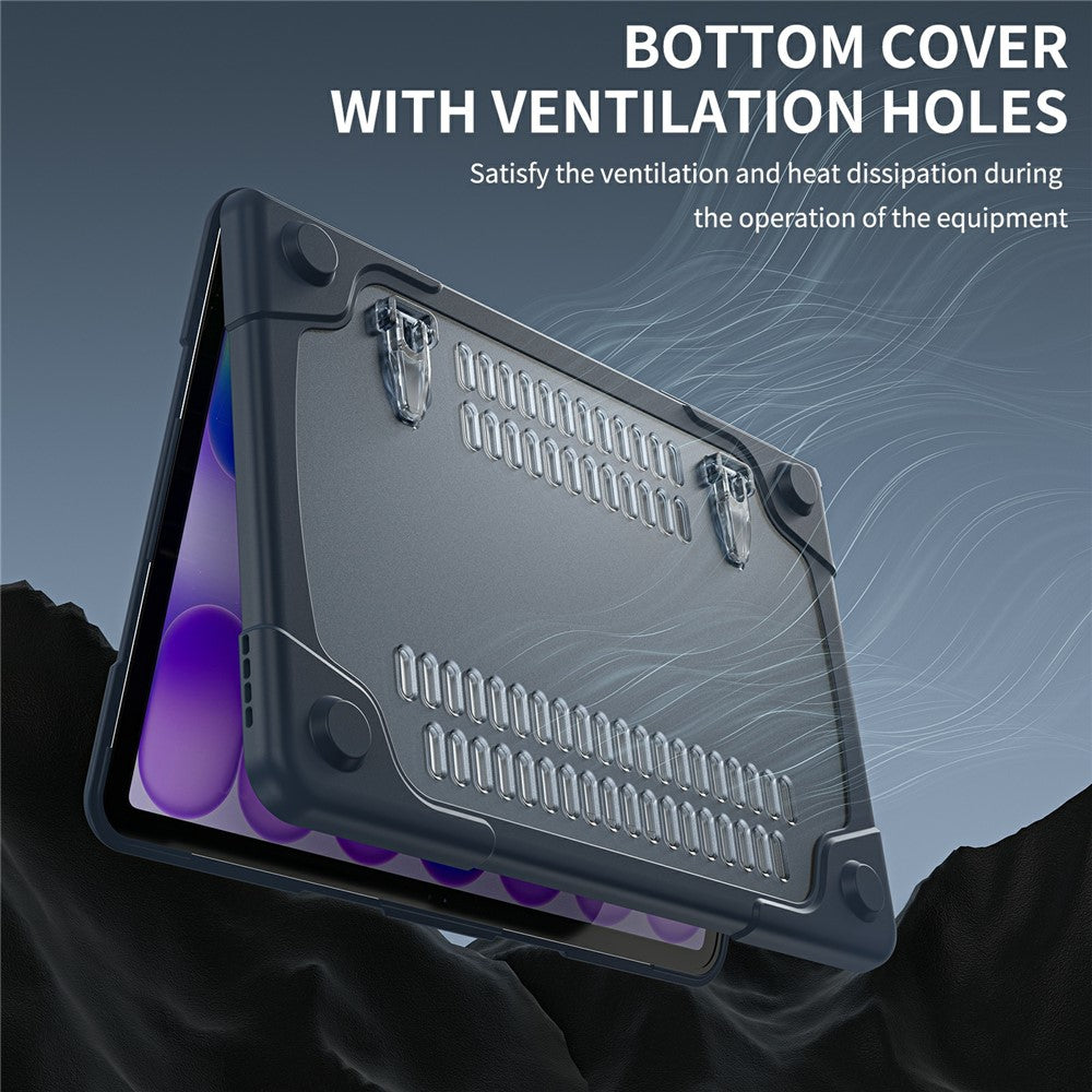 For MacBook Neo 13 inch (2026) Dual-Color Case PC TPU Hybrid Shell with Kickstand Anti-scratch Laptop Cover