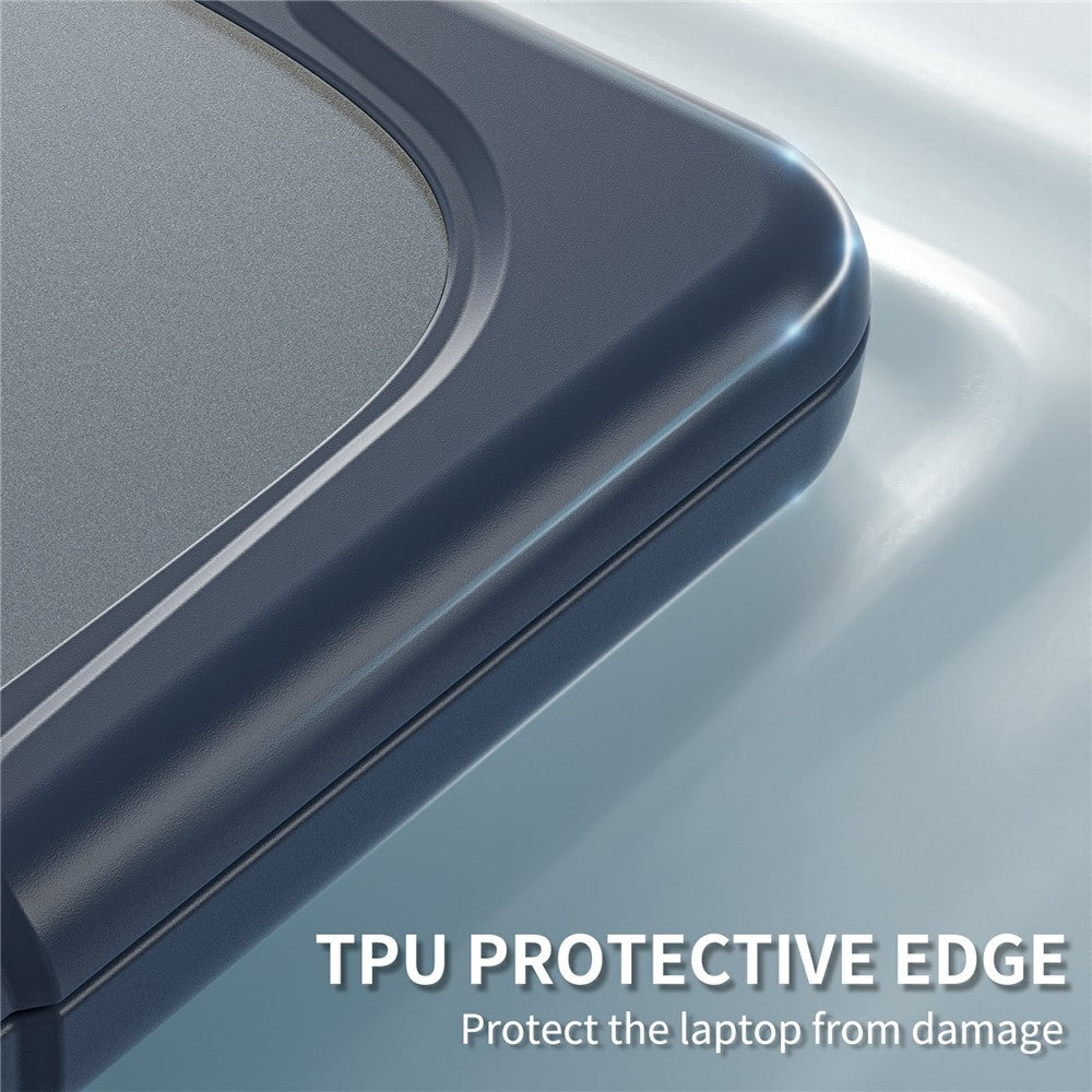 For MacBook Neo 13 inch (2026) Dual-Color Case PC TPU Hybrid Shell with Kickstand Anti-scratch Laptop Cover