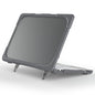 For MacBook Neo 13 inch (2026) Dual-Color Case PC TPU Hybrid Shell with Kickstand Anti-scratch Laptop Cover