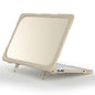 For MacBook Neo 13 inch (2026) Dual-Color Case PC TPU Hybrid Shell with Kickstand Anti-scratch Laptop Cover