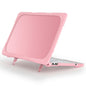 For MacBook Neo 13 inch (2026) Dual-Color Case PC TPU Hybrid Shell with Kickstand Anti-scratch Laptop Cover