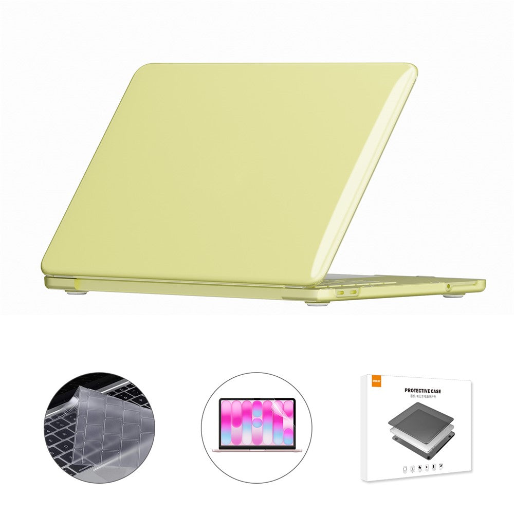 ENKAY HAT PRINCE For MacBook Neo 13 inch (2026) A3404 256G Crystal PC Laptop Case + Ultra Thin TPU Keyboard Cover + PET Screen Film 3 in 1 Kit, US Keyboard Layout