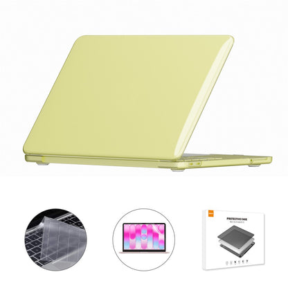 ENKAY HAT PRINCE For MacBook Neo 13 inch (2026) A3404 256G Crystal PC Laptop Case + Ultra Thin TPU Keyboard Cover + PET Screen Film 3 in 1 Kit, EU Keyboard Layout
