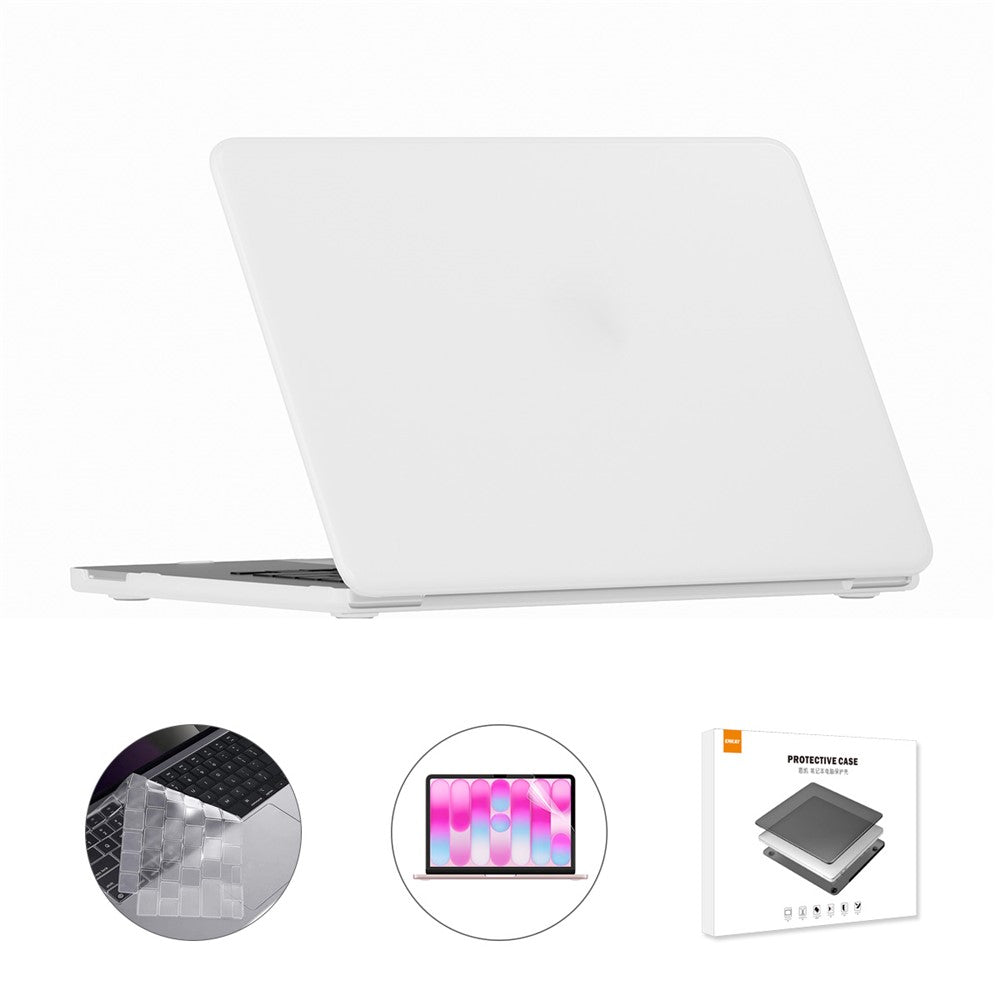 ENKAY HAT PRINCE For MacBook Neo 13 inch (2026) A3404 512G Matte PC Laptop Case + Ultra Thin TPU Keyboard Cover + PET Screen Film 3 in 1 Kit, US Keyboard Layout