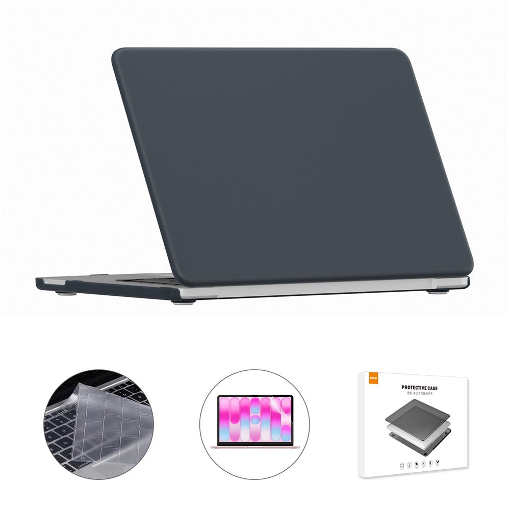 ENKAY HAT PRINCE For MacBook Neo 13 inch (2026) A3404 256G Matte PC Laptop Case + Ultra Thin TPU Keyboard Cover + PET Screen Film 3 in 1 Kit, US Keyboard Layout