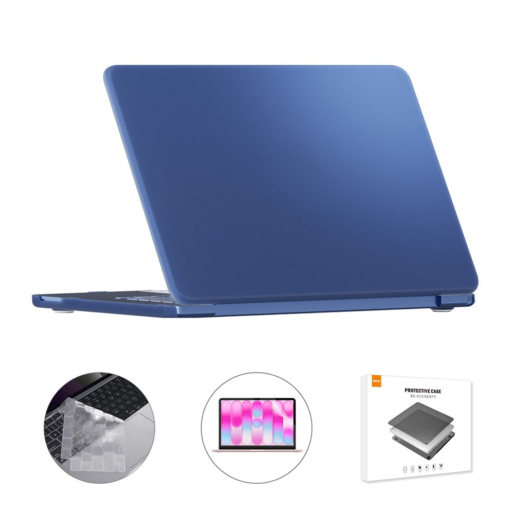 ENKAY HAT PRINCE For MacBook Neo 13 inch (2026) A3404 512G Matte PC Laptop Case + Ultra Thin TPU Keyboard Cover + PET Screen Film 3 in 1 Kit, EU Keyboard Layout