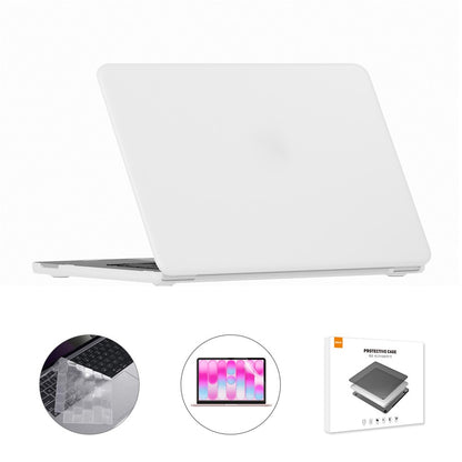 ENKAY HAT PRINCE For MacBook Neo 13 inch (2026) A3404 512G Matte PC Laptop Case + Ultra Thin TPU Keyboard Cover + PET Screen Film 3 in 1 Kit, EU Keyboard Layout