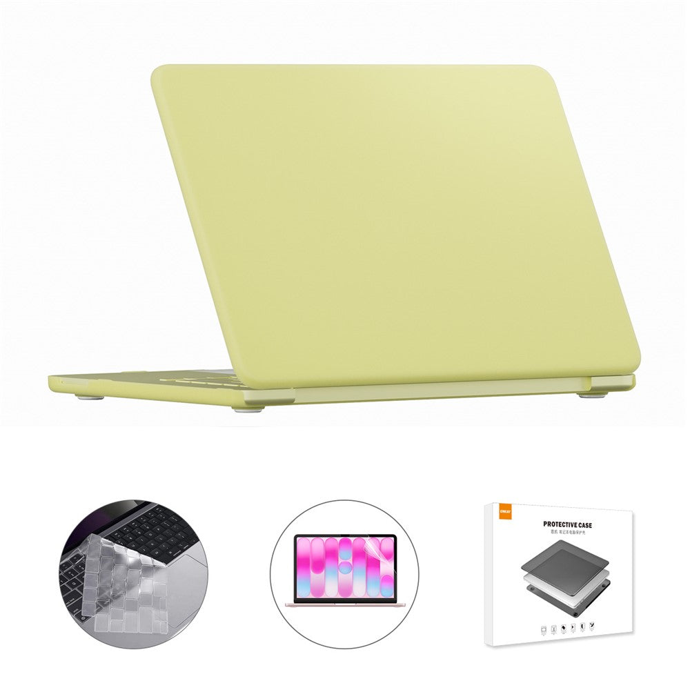 ENKAY HAT PRINCE For MacBook Neo 13 inch (2026) A3404 512G Matte PC Laptop Case + Ultra Thin TPU Keyboard Cover + PET Screen Film 3 in 1 Kit, EU Keyboard Layout