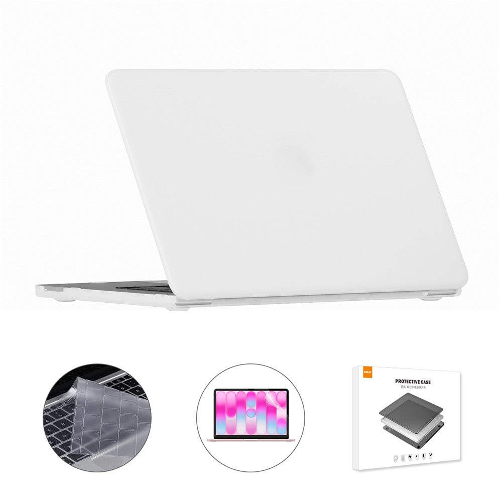 ENKAY HAT PRINCE For MacBook Neo 13 inch (2026) A3404 256G Matte PC Laptop Case + Ultra Thin TPU Keyboard Cover + PET Screen Film 3 in 1 Kit, EU Keyboard Layout