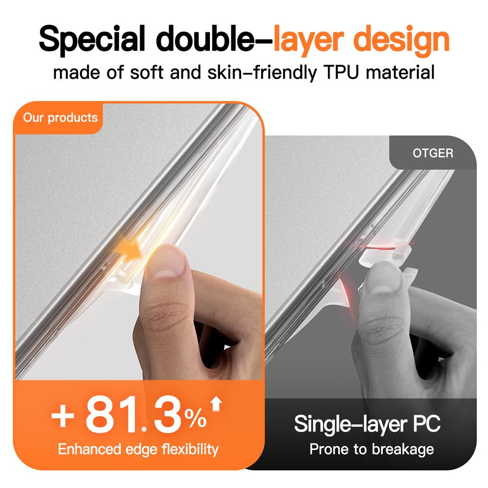 Protective Case for MacBook Pro 14 inch (2026) / (2025) / (2024) / (2023) / (2022) / (2021) Drop Proof Matte PC + TPU Laptop Cover