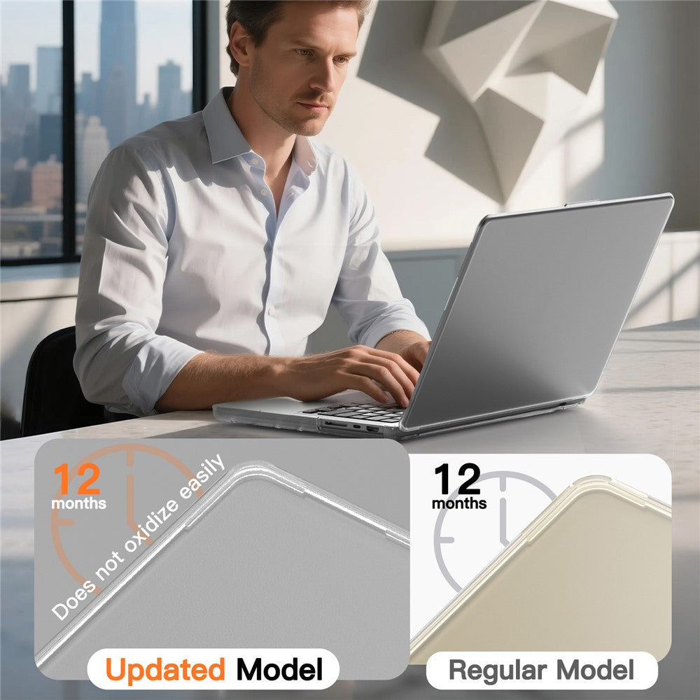 Protective Case for MacBook Pro 14 inch (2026) / (2025) / (2024) / (2023) / (2022) / (2021) Drop Proof Matte PC + TPU Laptop Cover
