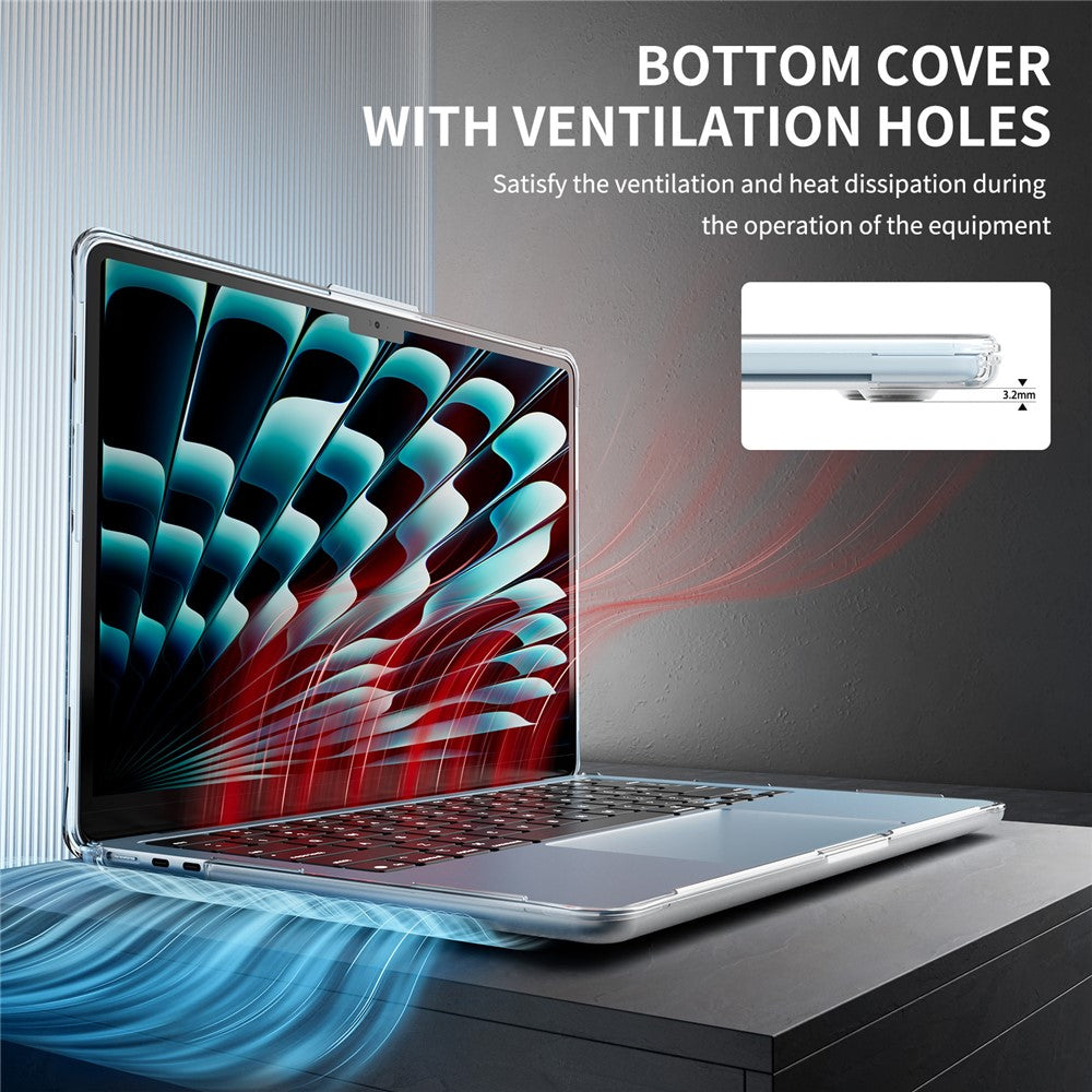 Protective Case for MacBook Air 13 inch (2026) / (2025) / (2024) / (2022) Drop Proof Matte PC + TPU Laptop Cover