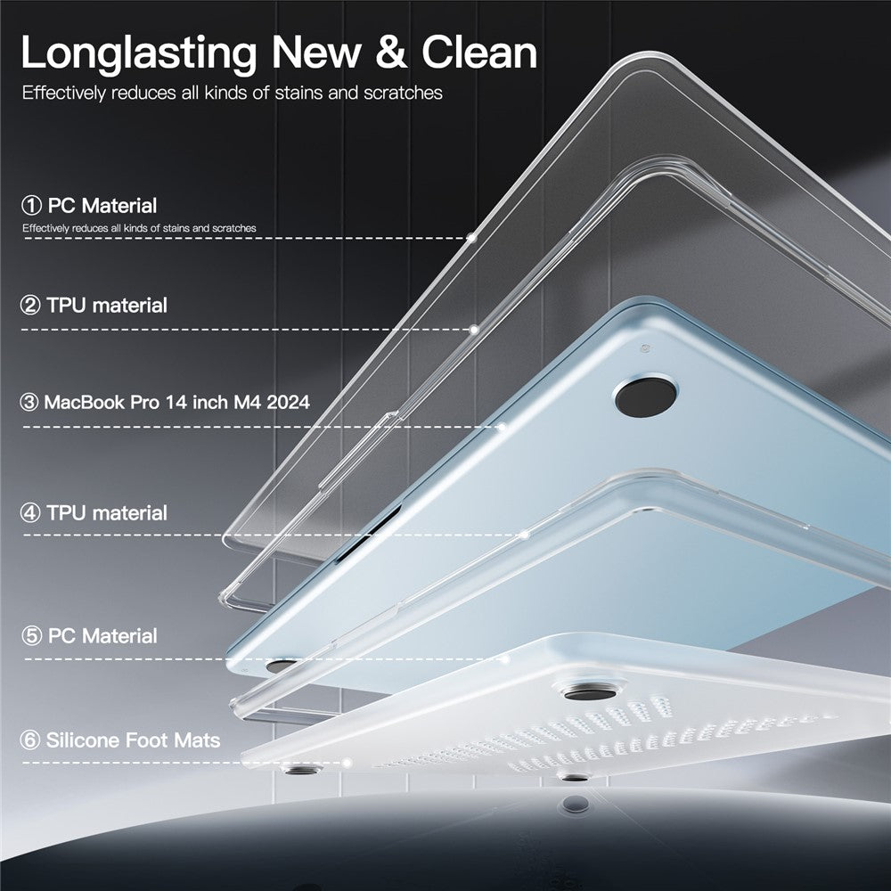 Protective Case for MacBook Air 13 inch (2026) / (2025) / (2024) / (2022) Drop Proof Matte PC + TPU Laptop Cover