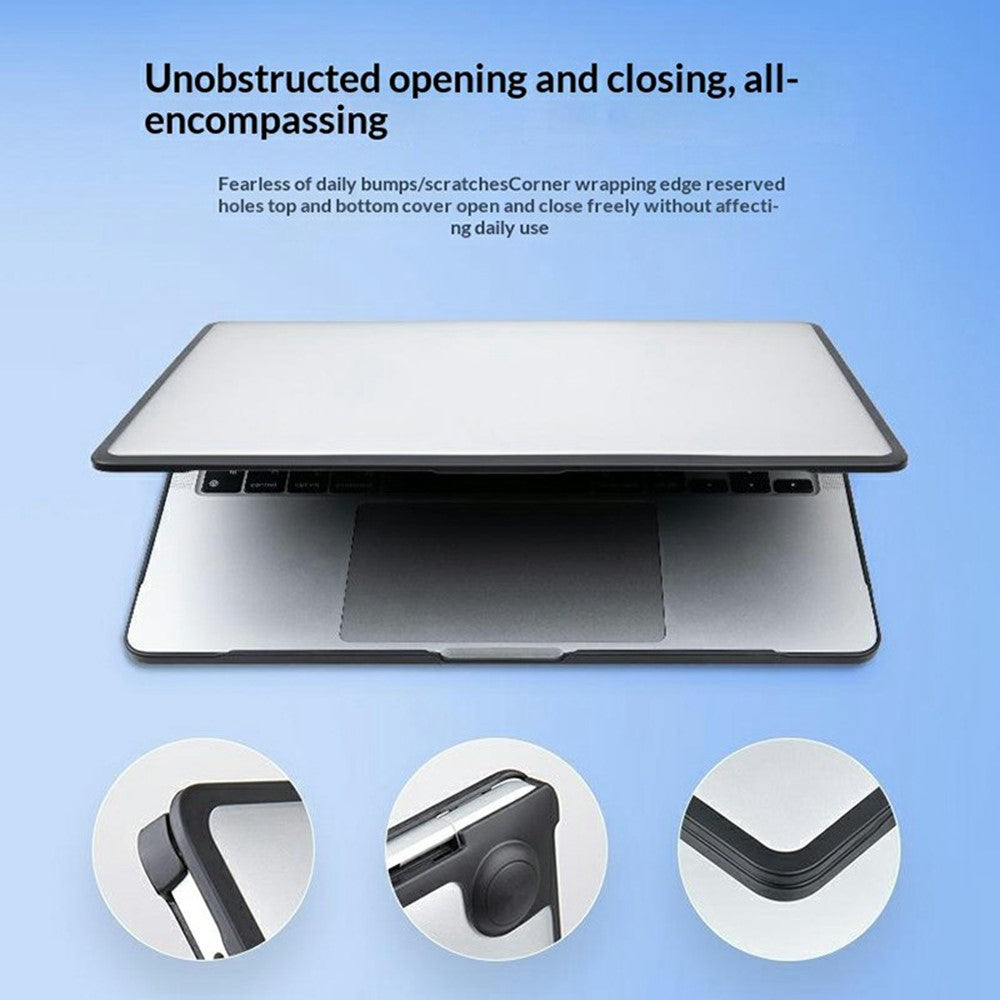 For MacBook Air 13 inch (2020) Case TPU+PC Frosted Matte Hard Shell Laptop Protective Cover