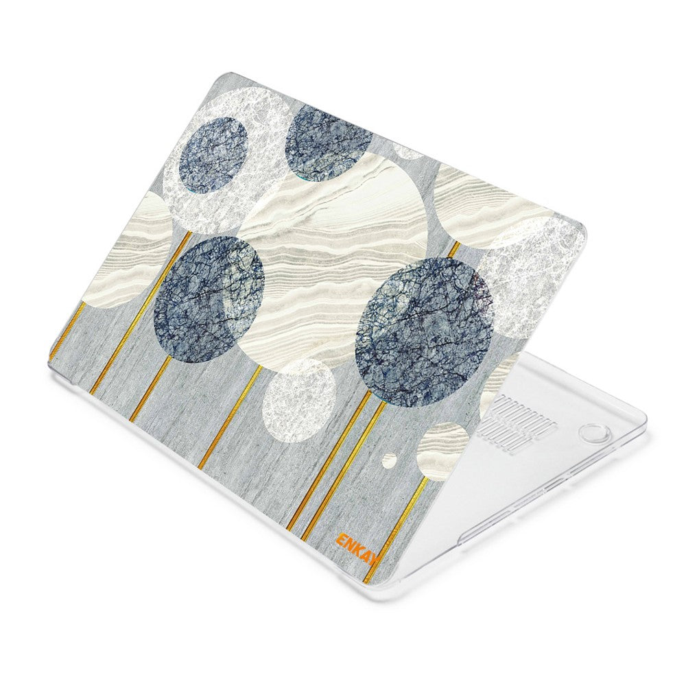 ENKAY HAT PRINCE for MacBook Pro 14 inch (2026) A3427 A3426 / (2025) A3434 A3112 A3185 A3401 / (2024) A2918 A2992 / (2023) A2779 / (2022) / (2021) A2442 Geometry Series Polycarbonate  Laptop Case