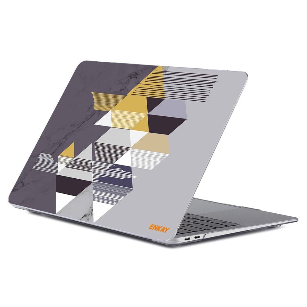 ENKAY HAT PRINCE for MacBook Pro 14 inch (2026) A3427 A3426 / (2025) A3434 A3112 A3185 A3401 / (2024) A2918 A2992 / (2023) A2779 / (2022) / (2021) A2442 Geometry Series Polycarbonate  Laptop Case