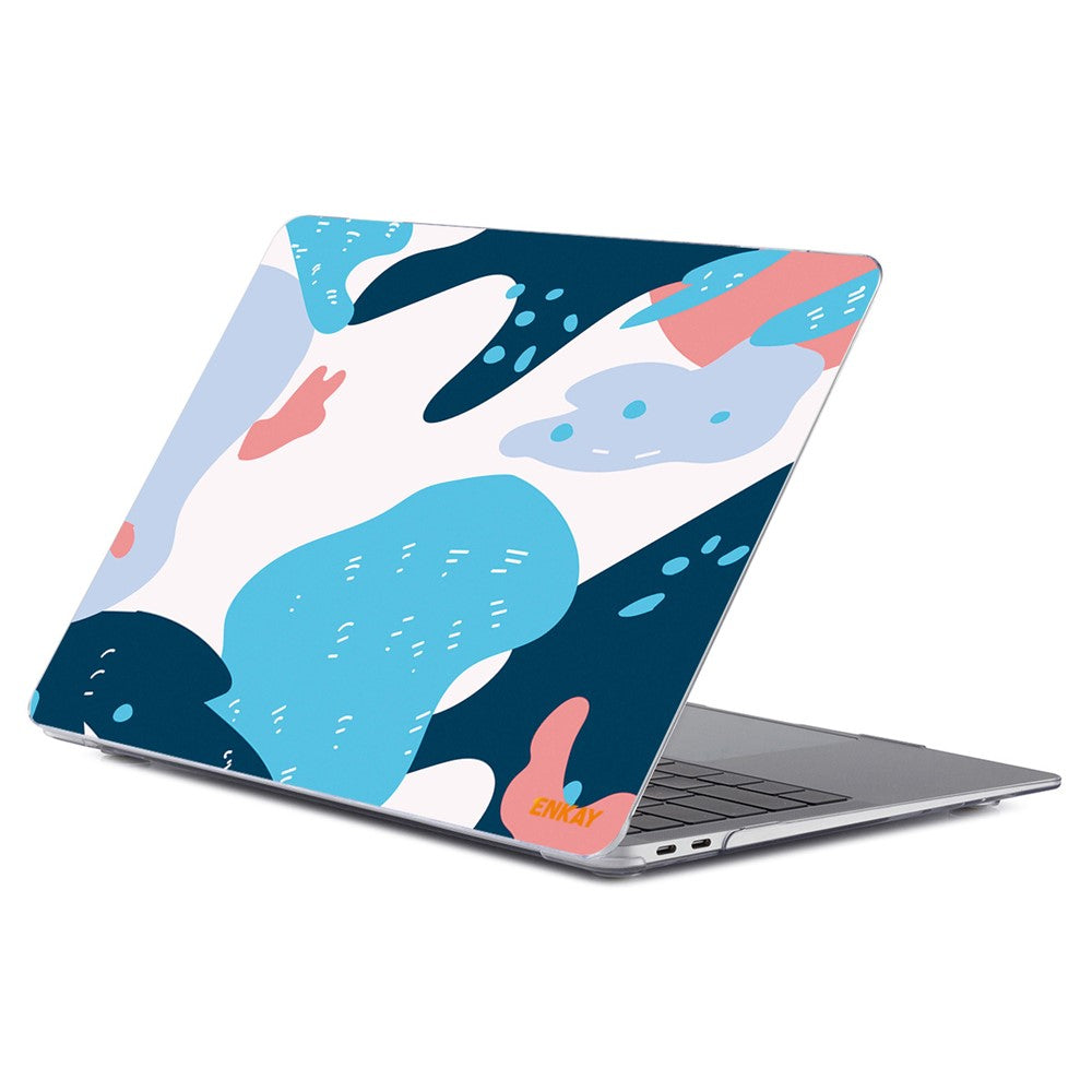 ENKAY HAT PRINCE for MacBook Pro 15 inch (2016-2017) A1707/(2018-2019) A1990 Geometry Series Crystal Clear Hard PC Laptop Case Polycarbonate Notebook Protective Cover