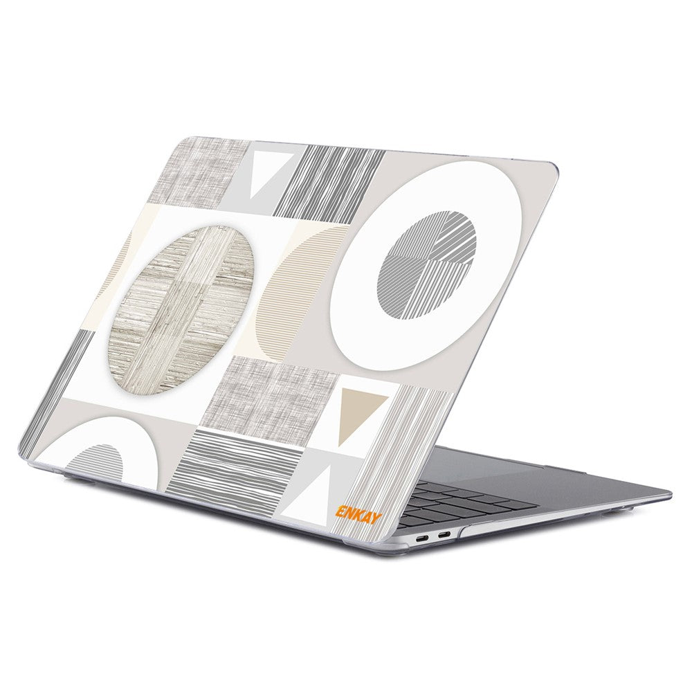 ENKAY HAT PRINCE for MacBook Pro 16 inch (2019) A2141 Geometry Series Polycarbonate Laptop Case Transparent Hard PC Protective Notebook Cover