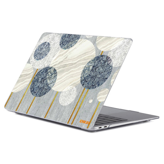 ENKAY HAT PRINCE for MacBook Air 13 inch (2018-2019) A1932 Geometry Series Crystal Clear Hard PC Laptop Protective Case Polycarbonate Notebook Cover