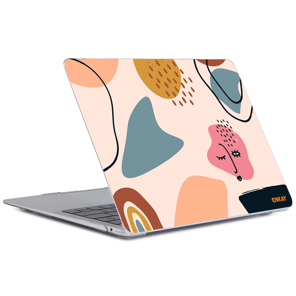 ENKAY HAT PRINCE for MacBook Air 13 inch (2020) A2179/A2337 Geometry Series Laptop Hard Protective Case Polycarbonate Front Back Notebook Cover