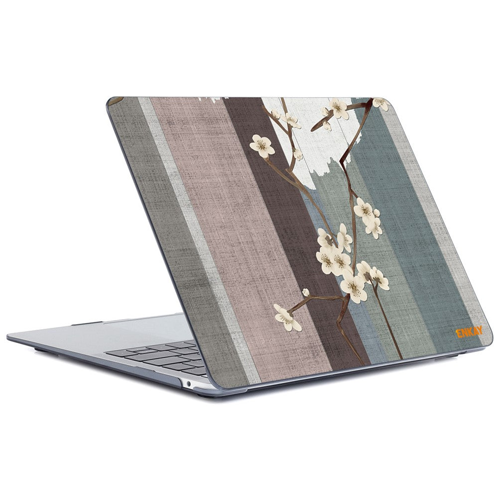 ENKAY HAT PRINCE for MacBook Pro 16 inch (2026) A3429 A3428 / (2025) A3186 A3403 / (2024) A2991 / (2023) A2780 / (2021) A2485 Vintage Flowers Patterns Series PC Laptop Case