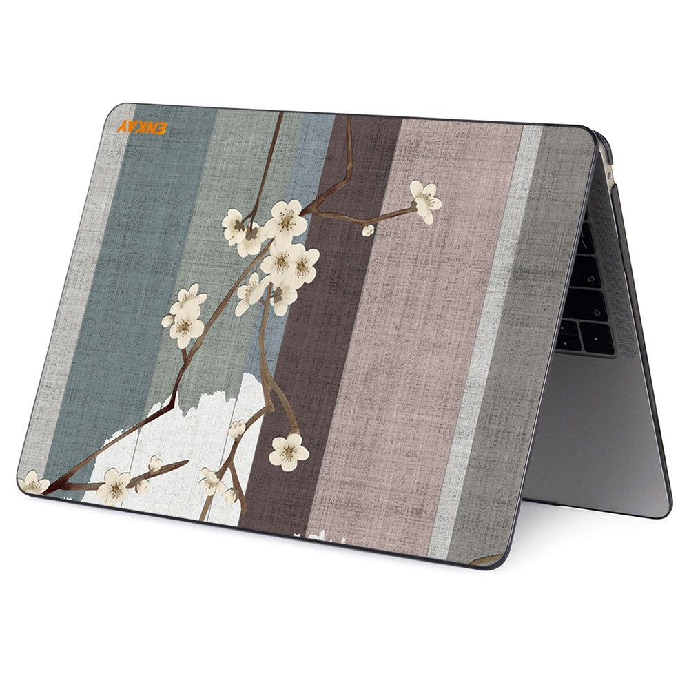 ENKAY HAT PRINCE for MacBook Pro 16 inch (2026) A3429 A3428 / (2025) A3186 A3403 / (2024) A2991 / (2023) A2780 / (2021) A2485 Vintage Flowers Patterns Series PC Laptop Case