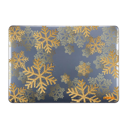 ENKAY HAT PRINCE For MacBook Air 13 inch (2018-2019) A1932/(2020) A2179 A2337 Flower Pattern Laptop Protective Case Transparent Hard PC Notebook Cover