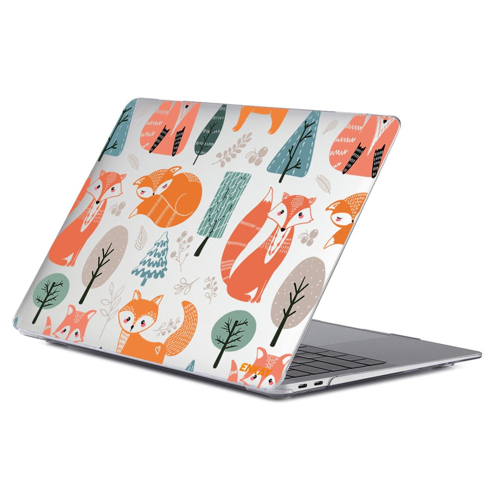 ENKAY HAT PRINCE for MacBook Air 13 inch (2018-2019) A1932/(2020) A2179/(2020) A2337 Cute Animals Series Transparent Patterned Hard PC Laptop/Notebook Protective Case