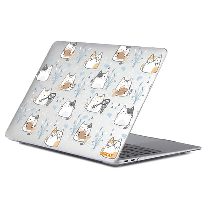 ENKAY HAT PRINCE for MacBook Air 13 inch (2018-2019) A1932/(2020) A2179/(2020) A2337 Cute Animals Series Transparent Patterned Hard PC Laptop/Notebook Protective Case