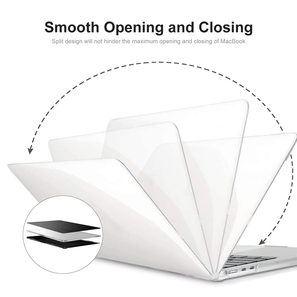 ENKAY HAT PRINCE for MacBook Air 13 inch (2026) A3449 / (2025) A3240 / (2024) A3113 / (2022) A2681 Crystal PC Front and Back Protective Cover Shell