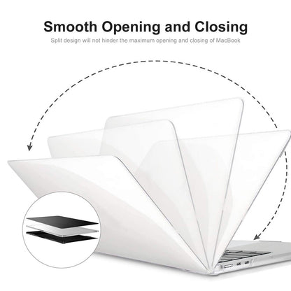 ENKAY HAT PRINCE for MacBook Air 13 inch (2026) A3449 / (2025) A3240 / (2024) A3113 / (2022) A2681 Crystal PC Front and Back Protective Cover Shell