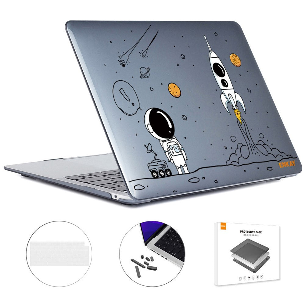 ENKAY HAT PRINCE For MacBook Air 13 inch (2026) A3449 / (2025) A3240 / (2024) A3113 / (2022) A2681 (EU) Laptop Case with TPU Keyboard Film