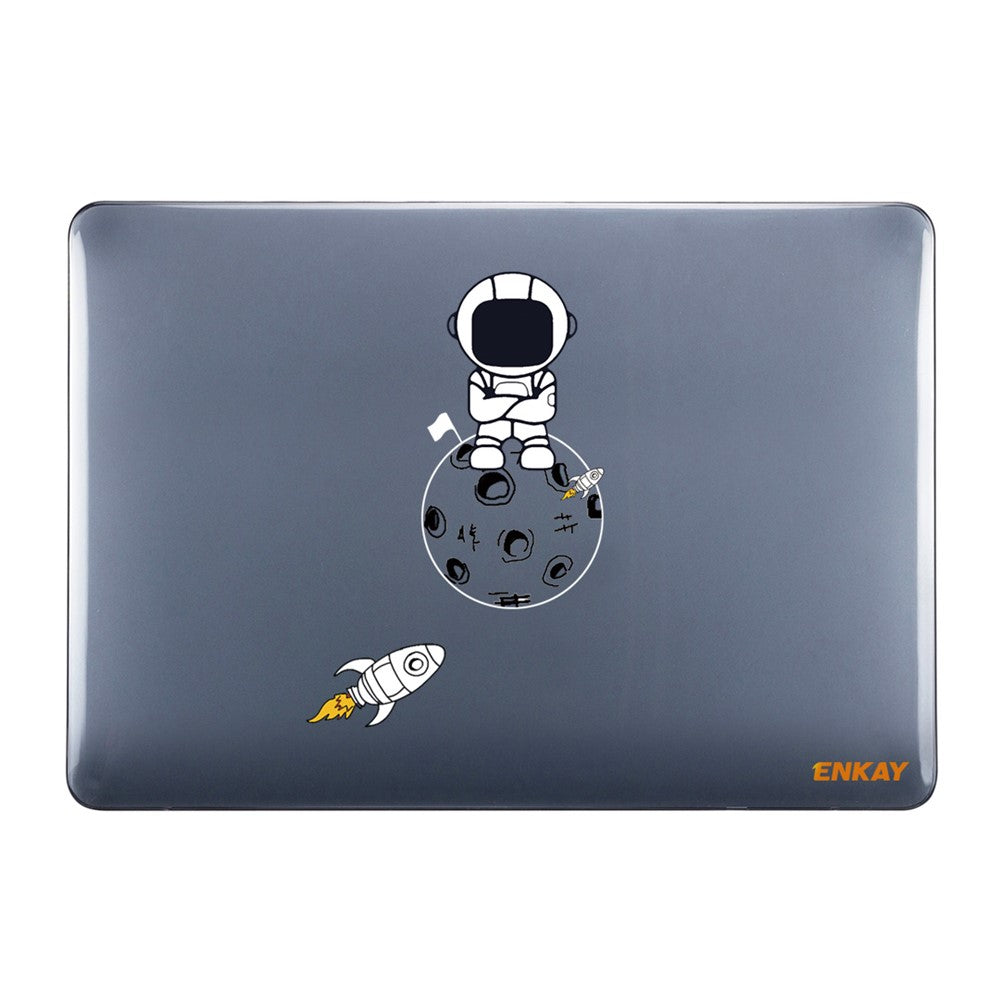 ENKAY HAT PRINCE For MacBook Air 13 inch (2020) A2179 / A2337 (US Version) Astronaut Pattern Anti-Scratch Laptop Case with TPU Keyboard Cover + Dust-Proof Plugs