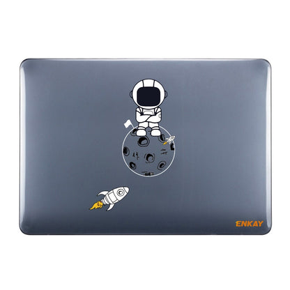 ENKAY HAT PRINCE For MacBook Air 13 inch (2020) A2179 / A2337 (US Version) Astronaut Pattern Anti-Scratch Laptop Case with TPU Keyboard Cover + Dust-Proof Plugs