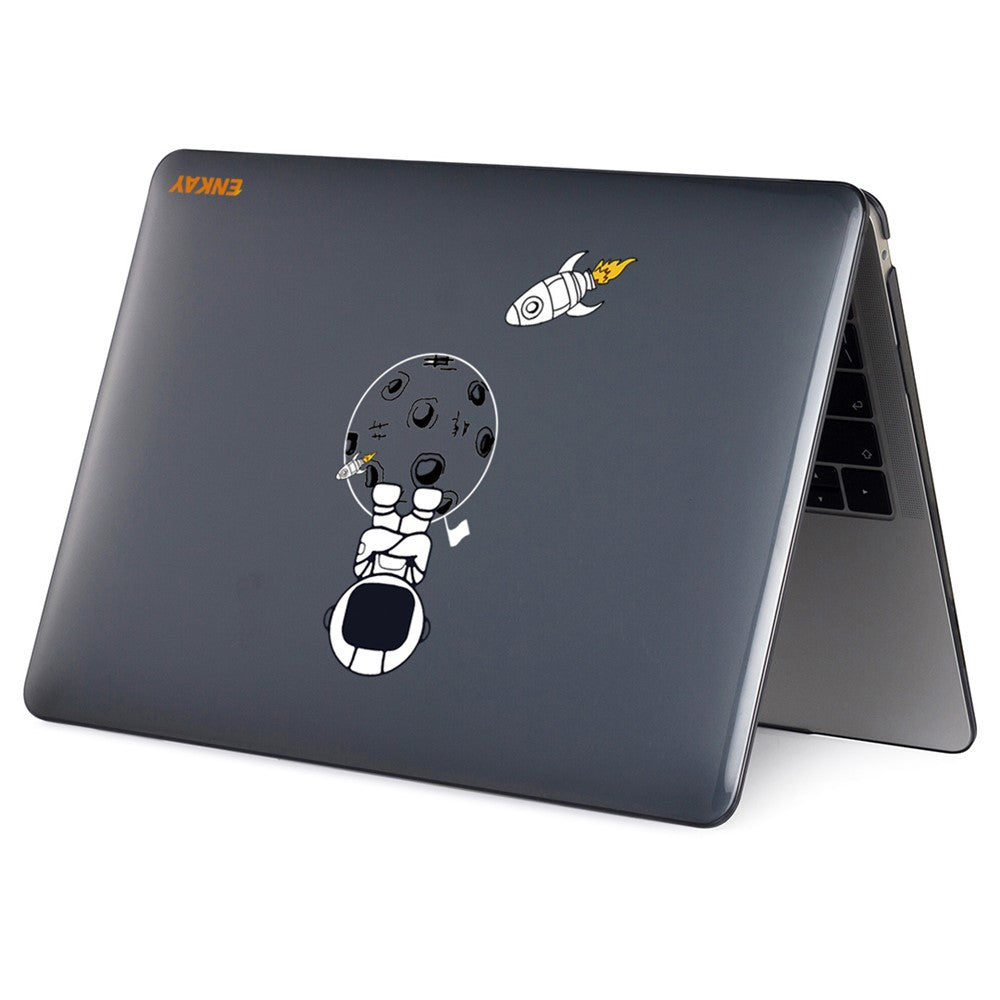 ENKAY HAT PRINCE For MacBook Air 13 inch (2020) A2179 / A2337 (US Version) Astronaut Pattern Anti-Scratch Laptop Case with TPU Keyboard Cover + Dust-Proof Plugs