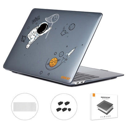 ENKAY HAT PRINCE For MacBook Air 13 inch (2020) A2179 / A2337 (US Version) Astronaut Pattern Anti-Scratch Laptop Case with TPU Keyboard Cover + Dust-Proof Plugs