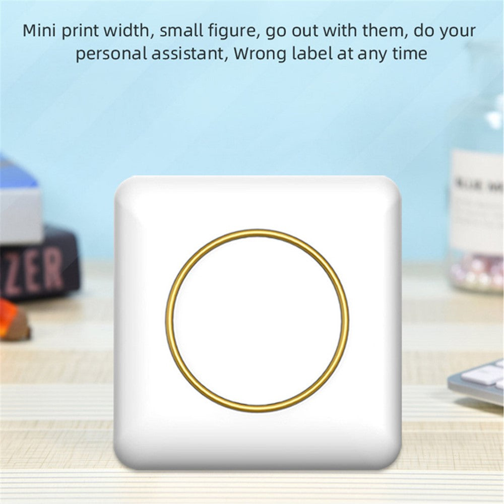 C20 Portable Mini Pocket Printer Bluetooth-compatible 5.0 Thermal Printer for Label, Picture Printing