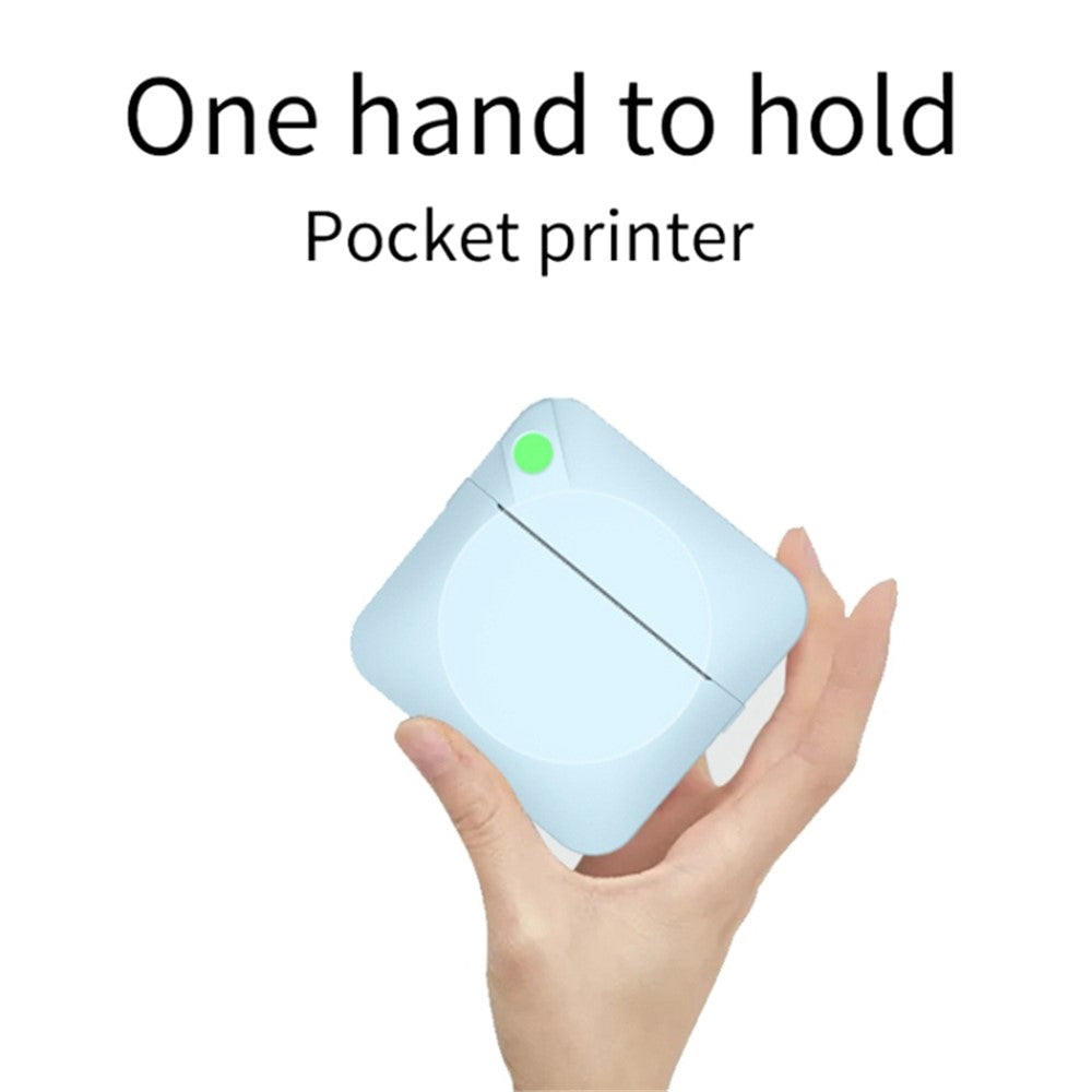 C17 Portable Mini Printer Pocket Bluetooth-compatible Thermal Printer Inkless Printing Gift for Label Receipt Photo Notes Study