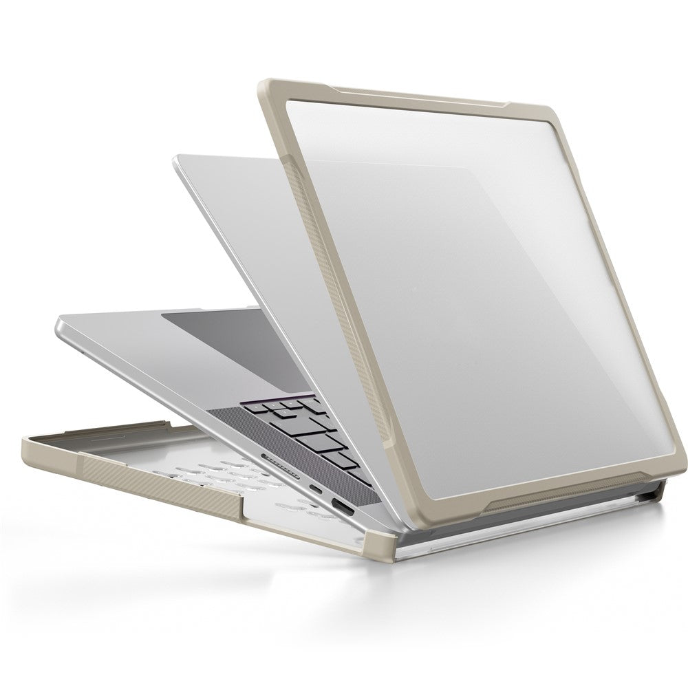 For MacBook Pro 16 inch (2026) A3429 A3428 / (2025) A3186 A3403 / (2024) A2991 / (2023) A2780 / (2021) A2485 PC+TPU Laptop Cover Anti-Drop Shockproof Case