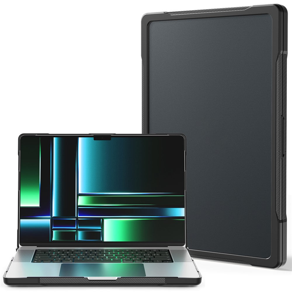For MacBook Pro 14 inch (2026) A3427 A3426 / (2025) A3434 A3112 A3185 A3401 / (2024) A2918 A2992 / (2023) A2779 / (2022) / (2021) A2442 Case PC+TPU Anti-Cracking Protective Cover