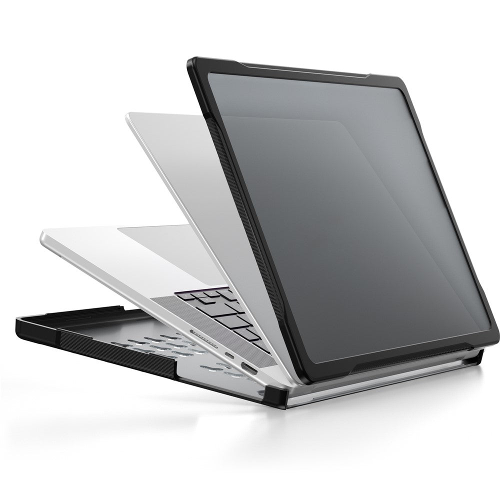 For MacBook Pro 14 inch (2026) A3427 A3426 / (2025) A3434 A3112 A3185 A3401 / (2024) A2918 A2992 / (2023) A2779 / (2022) / (2021) A2442 Case PC+TPU Anti-Cracking Protective Cover