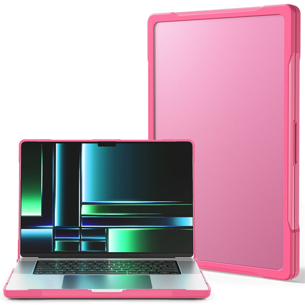 For MacBook Pro 14 inch (2026) A3427 A3426 / (2025) A3434 A3112 A3185 A3401 / (2024) A2918 A2992 / (2023) A2779 / (2022) / (2021) A2442 Case PC+TPU Anti-Cracking Protective Cover