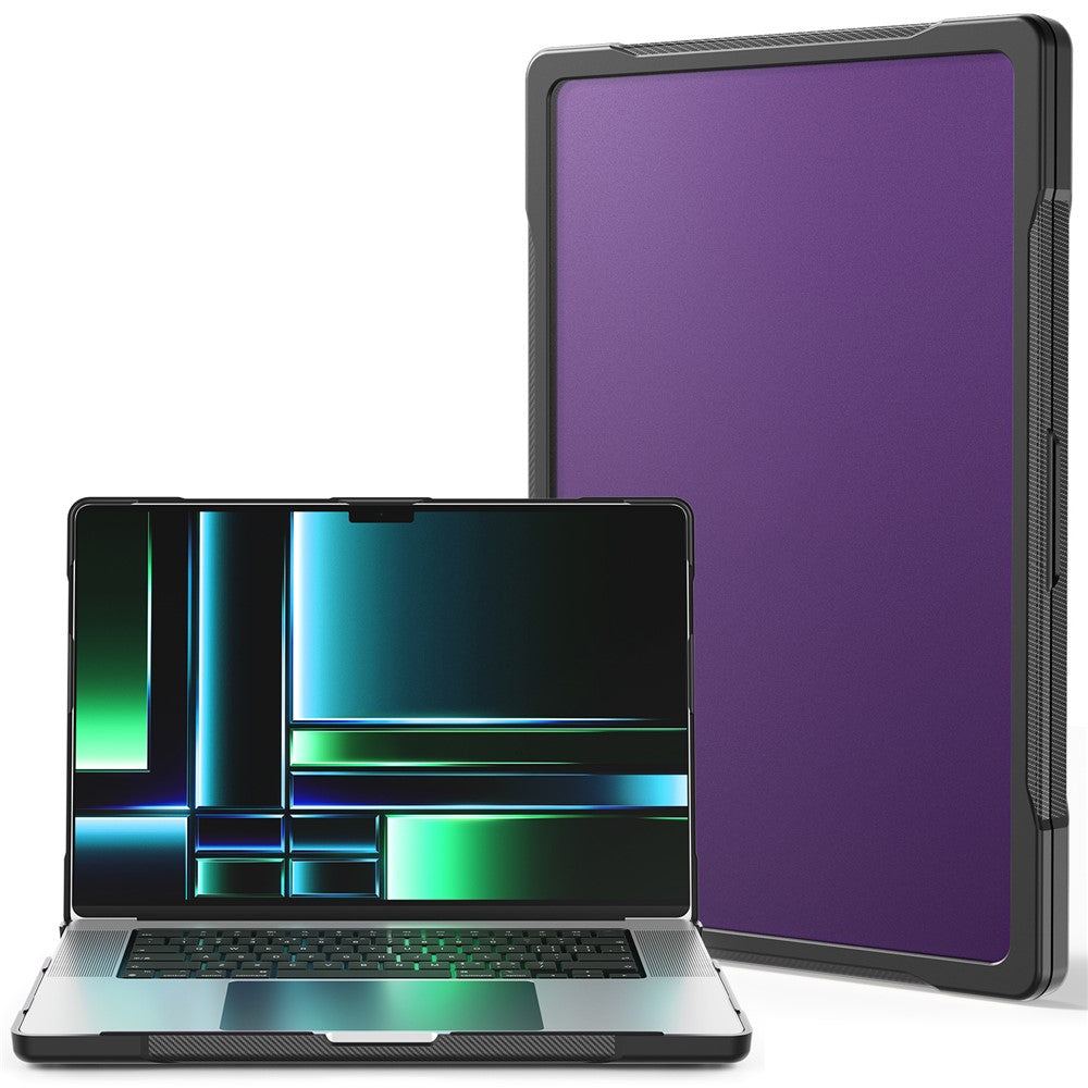 For MacBook Pro 14 inch (2026) A3427 A3426 / (2025) A3434 A3112 A3185 A3401 / (2024) A2918 A2992 / (2023) A2779 / (2022) / (2021) A2442 Case PC+TPU Anti-Cracking Protective Cover