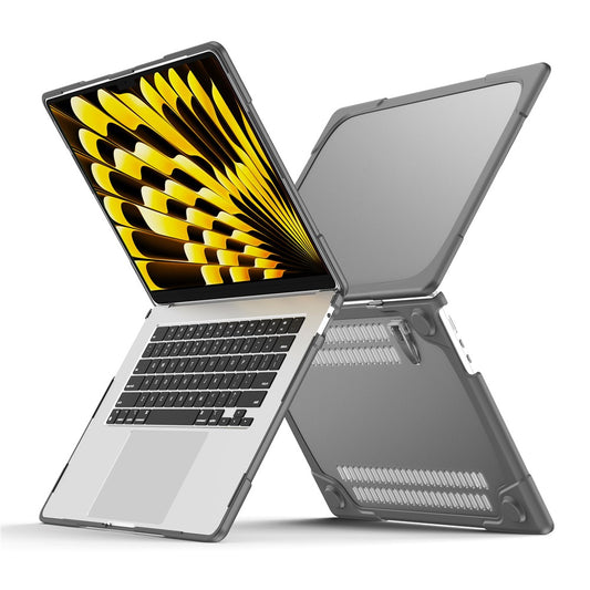 Laptop Case for Macbook Air 15 inch (2026) A3448 / (2025) A3241 / (2024) A311 / (2023) A2941 Stand Design Notebook Anti-Scratch Hard PC Cover
