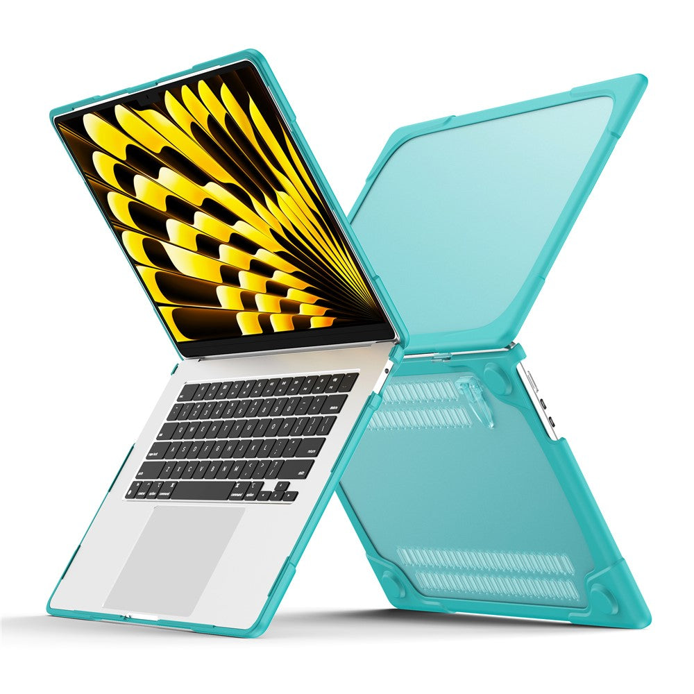 Laptop Case for Macbook Air 15 inch (2026) A3448 / (2025) A3241 / (2024) A311 / (2023) A2941 Stand Design Notebook Anti-Scratch Hard PC Cover