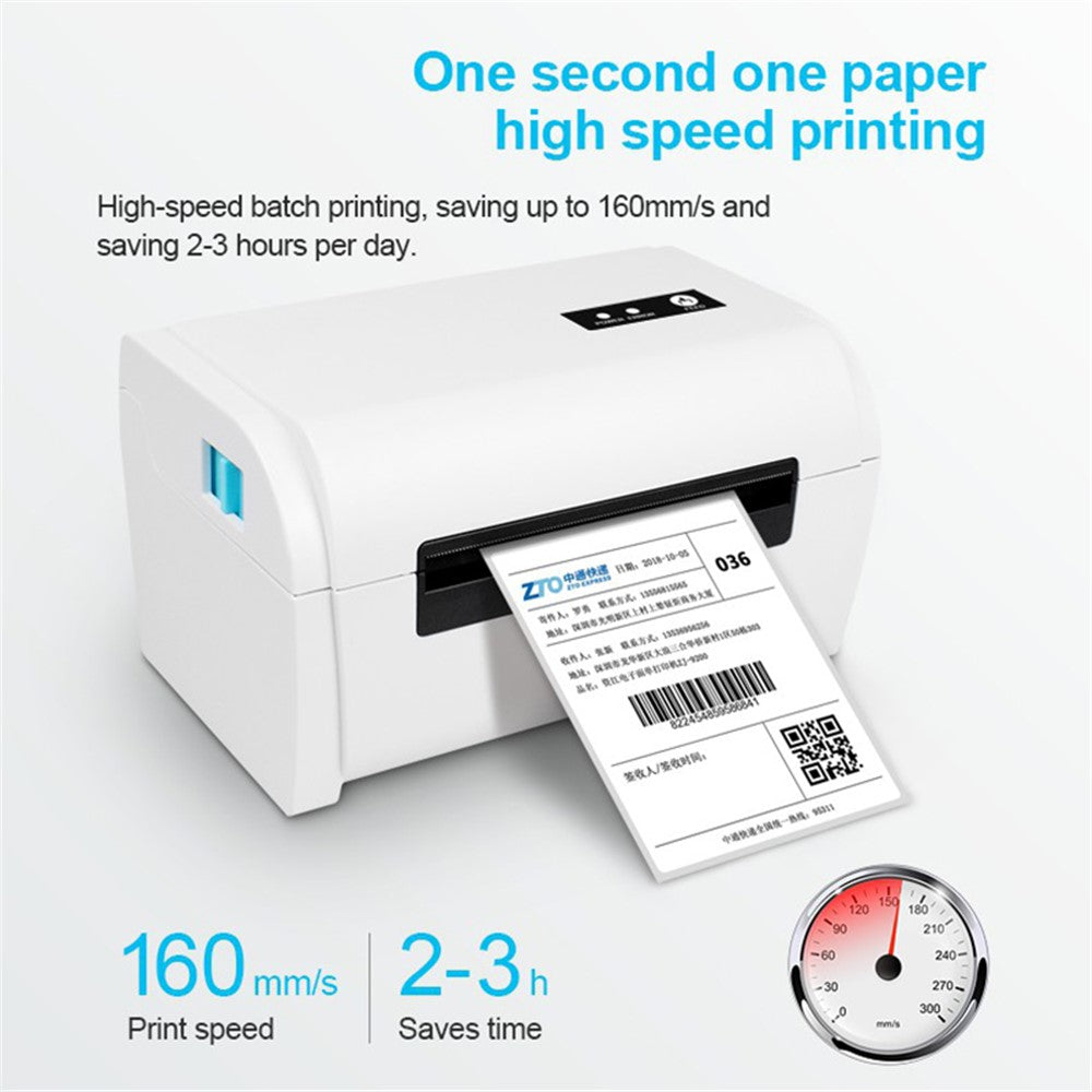 ZJ-9200 Shipping Label Printer High-Speed USB+Bluetooth-compatible Thermal Label Printer