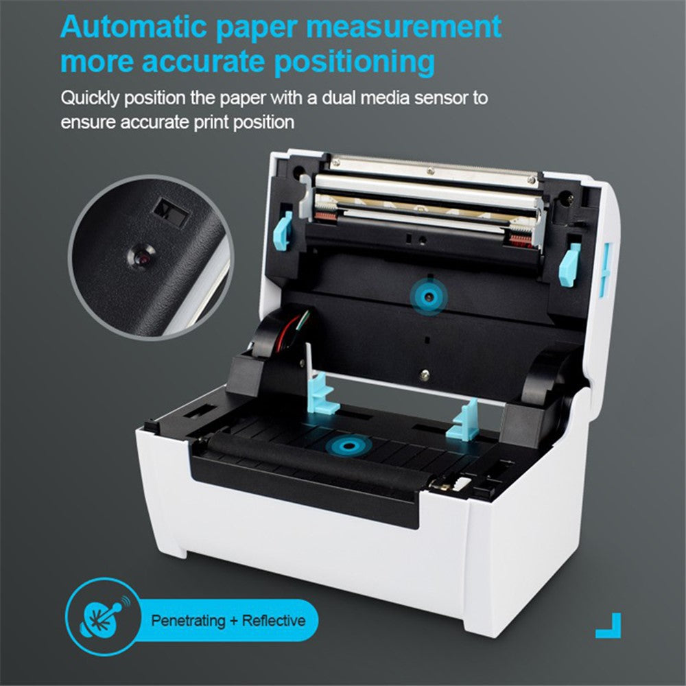 ZJ-9200 Shipping Label Printer High-Speed USB+Bluetooth-compatible Thermal Label Printer